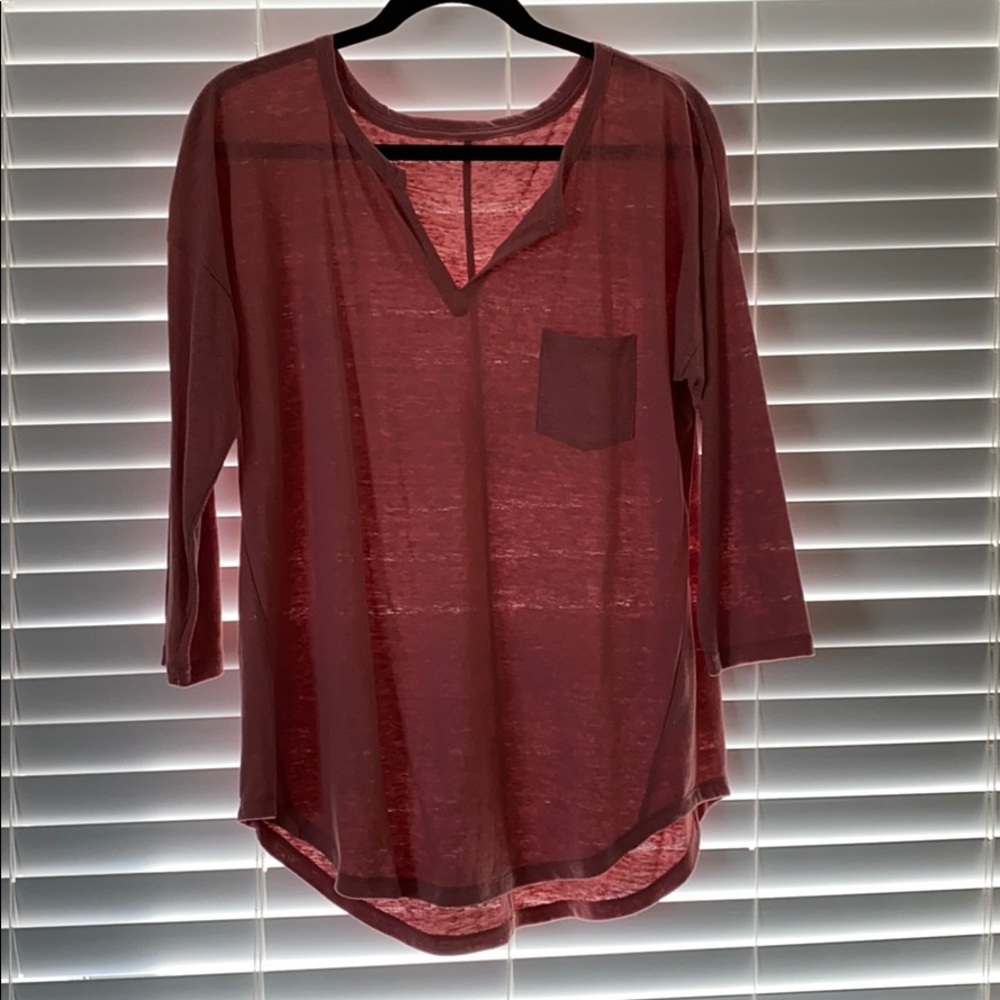 Canyon River Blues pocket 3/4 sleeve tee size L